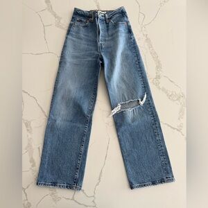 Levi’s Premium Ribcage Ankle Straight Jeans